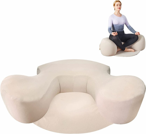 Cojn Inflable Grande De Meditacin Para Yoga Zafu, Almohada D