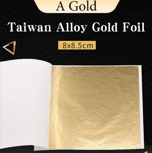 Imagen 1 de 5 de Láminas De Pan De Oro Folleto De 25 Hojas