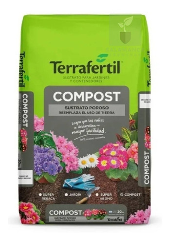 Compost Sustrato 10 L Terrafertil / Salamanca Grow Haedo