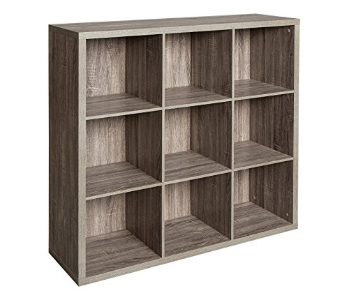 1327 Organizador Decorativo De 9 Cubos, Gris Desgastado