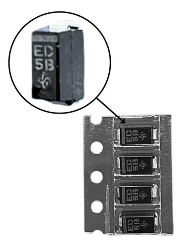5x Diodo Ultra Fast Egf1d/19 1amp - 200v Smd Do-214-ac