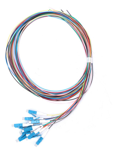 Pigtail De Fibra Óptica De 12 Hilos Lc/upc Monomodo 1.5 M