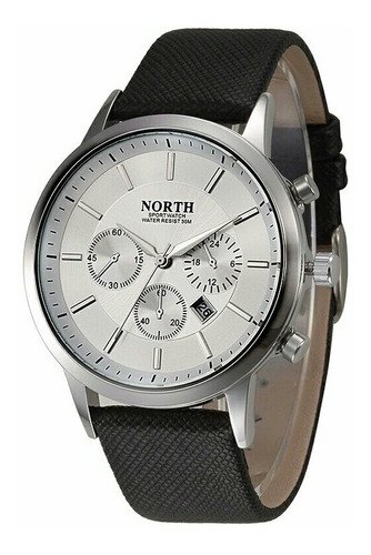 Reloj Hombre Acero North Cuero Deportivo Casual Elegante 