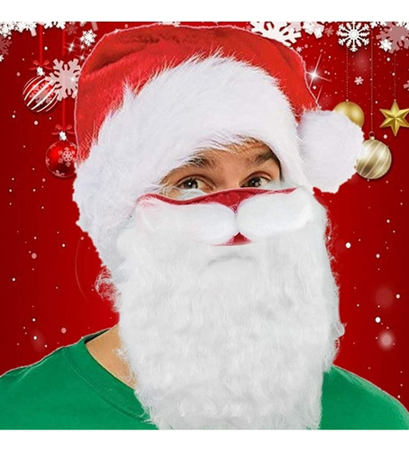 Juego De 3 Piezas De Mascarillas Navideñas Para Barba, Gorro