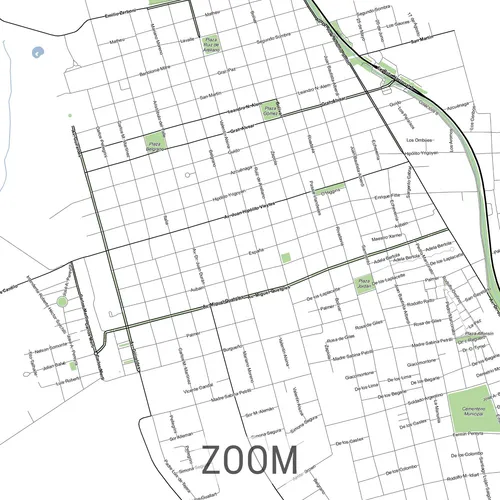 Mapa Ciudad De San Antonio De Areco 80cmx61cm