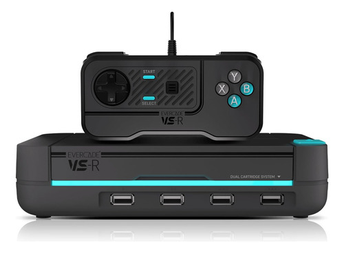 Evercade Vs-r Retro Gaming Console W/ Tomb Raider 1, 2 E 3 Cor Cinza
