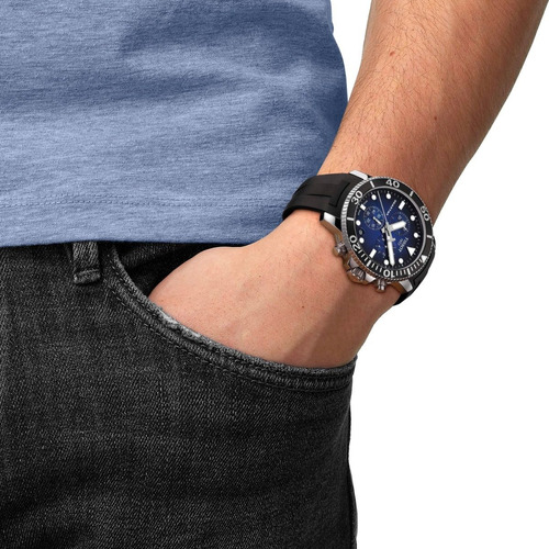 Reloj Hombre Tissot Seastar 1000 Chrono Caucho Negro