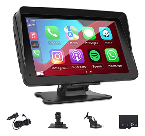 Camecho Inalámbrico Apple Carplay Android Auto Portable Port