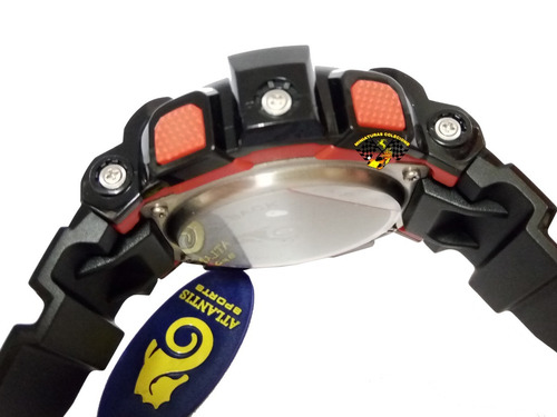 Relógio Masculino Atlantis G5553 Vermelho Esportivo Anadigi