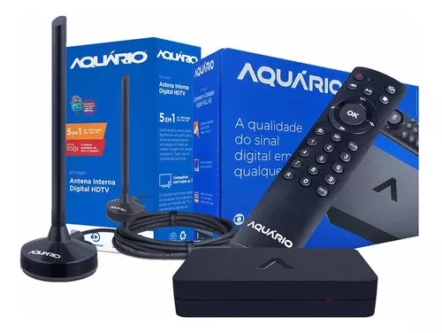 Decodificador / Conversor de TV Analógico a Digital HD Aquario