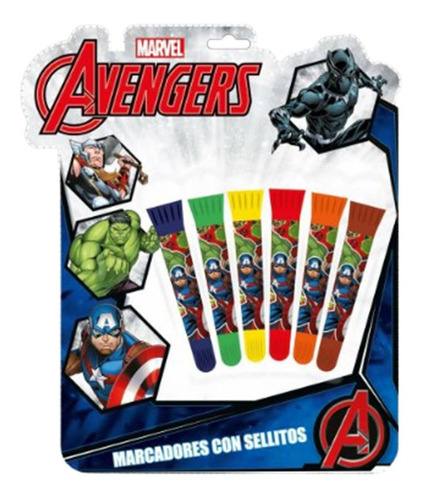Marcadores Blow Avengers Con Sellitos Sp482 Mapleweb