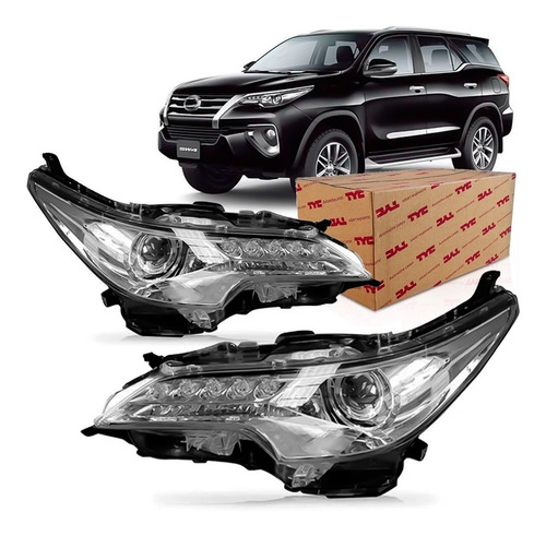 Par Farol Hilux Sw4 2016 2017 18 19 20 2021 Elétrico Com Led