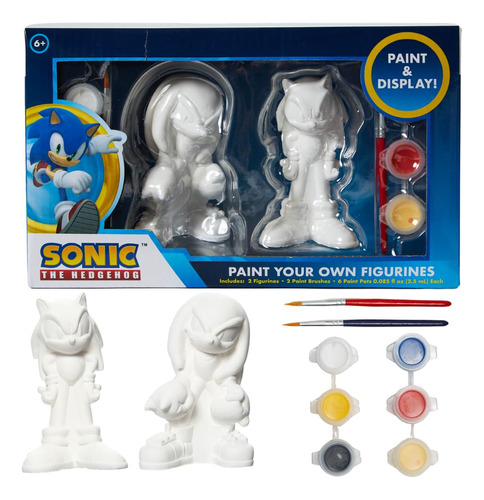 Sonic The Hedgehog Diy Paint Your Own Figurines Arts And Cra