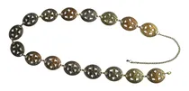 Comprar Caderin Cinturon Gipsy Flor Talles Grandes Plus Size Dorado Oscuro Flor Calada Hasta 140cm
