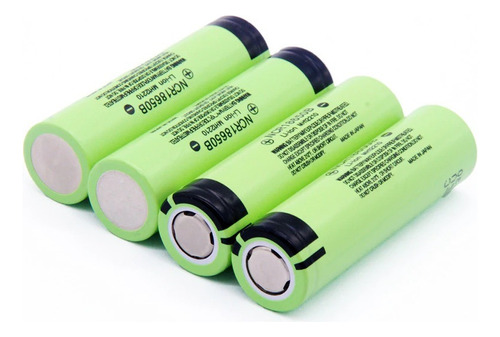 Pack 4 Pilas 18650 Flat 3.7v 3400mah Liitokala Ncr18650b