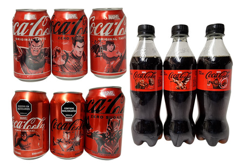 Figuras Marvel En Latas De Coca Colá Refresco En Lata 355ml