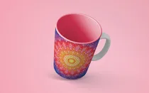Comprar Plantillas Tazas Conicas Mandalas Para Sublimación
