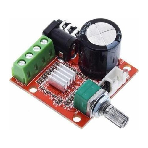 Amplificador Audio Estéreo Pam8610 2x10w Con Potenciómetro