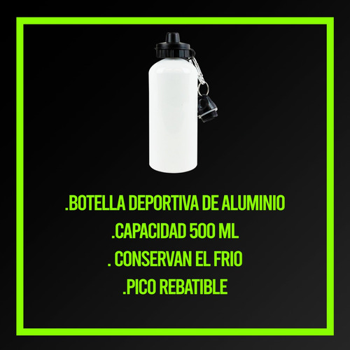Botella Deportiva - Messi Inter Miami Negra