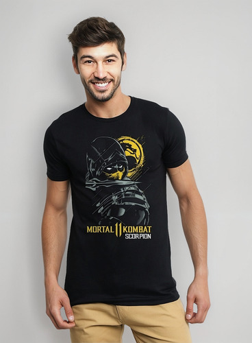 Playera Juegos Mortal Kombat Scorpion Mk11 Xbox One Ps4