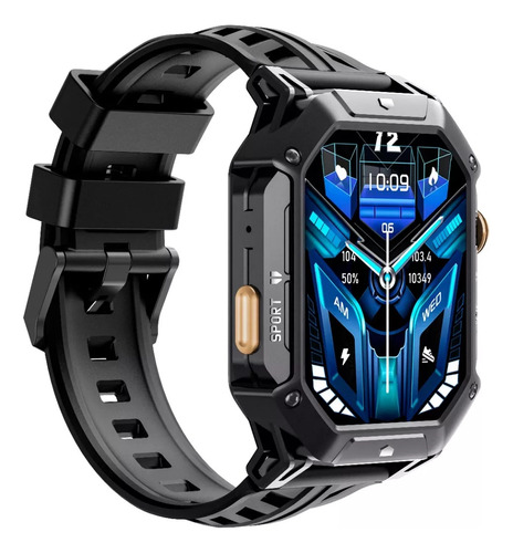 Smartwatch Cubot X1 Reloj Inteligente Deportivo 2atm Resistente Al Agua Negro 2.13'' Y Llamada Bluetooth Y Medición De Presión Arterial Negro Mesh Negro Negro