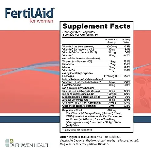 Fertilaid For Men And Women Combo Suplementos Vitamínicos De Fertilidad Masculina Y Femenina