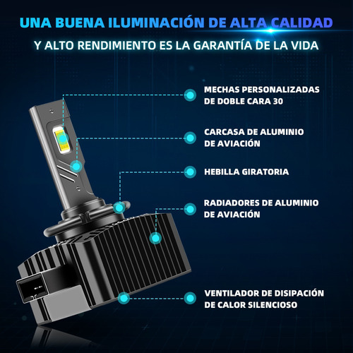 Par Faros Led Para Hid Xenón D3s/d3c/d3r 160w 24000lm 6000k