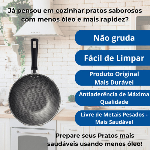 Frigideira Tramontina Grande Antiaderente 28cm Com Tampa