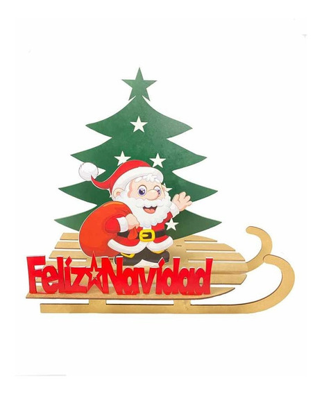 3mm De Madera De Mdf Decoración de Navidad Santa/'s Trineo Navidad