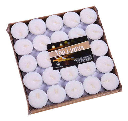 Set De 25 Velas Flotantes Blancas