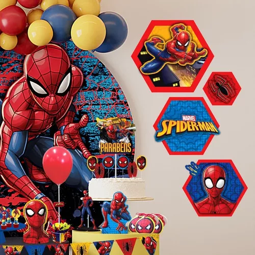 Topper Topo de Bolo Aniversário Festa Homem Aranha Marvel - Lojas