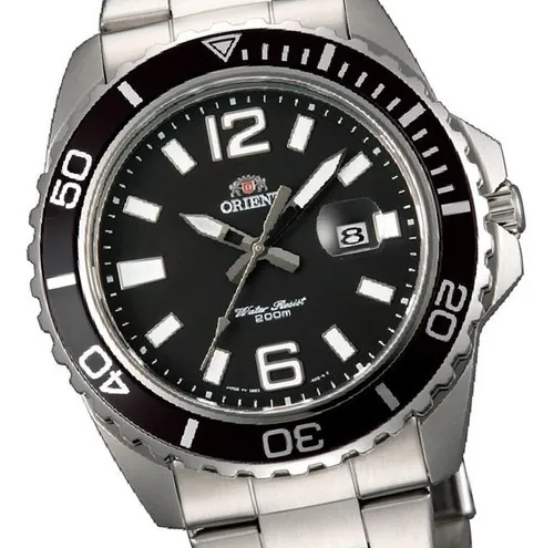 Reloj Orient Fune3001b0 Buceo 200m Wr Roscado 100 Acero