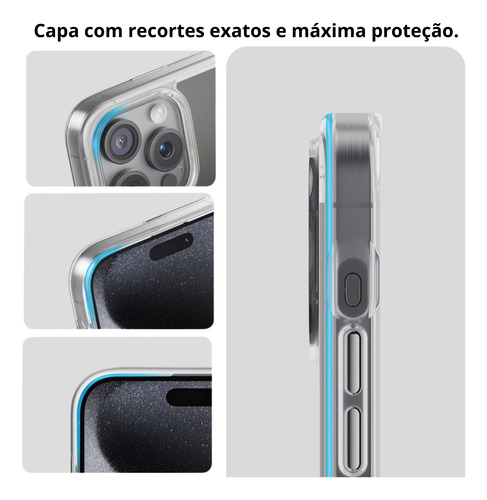 Capa Capinha Magnética + Película Ant Spy P/ iPhone 11 Ao 16