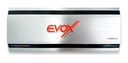 Amplificador Evox Evx550.4d 4400w Max 4 Ch Clase D Open Show