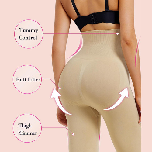 Leggings De Compressão Para Mulheres, Calças Cor Da Pele S