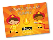 Comprar Candy Bar Mini Kit Imprimible Bomberito Mod.2 Bomberos Niños
