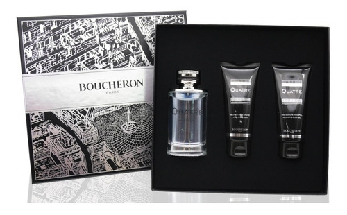 Boucheron Quatre Pour Homme Edt 100ml Set ( Ver Obsequios ) 