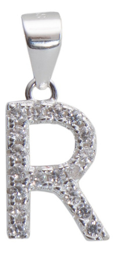 Dije Letra, Inicial,regalo De Plata Fina 925 De La A A La Z Color Plateado R
