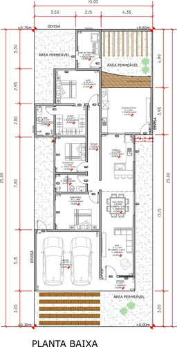 Imagem 4 de 8 de Projeto 3qtos - Arq+hidr+eletr+aprovação Prefeitura Ea-145