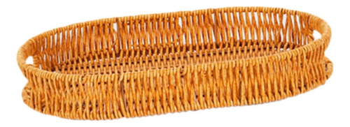 Cesta De Pan De Ratán De Imitación, Bandeja Para 30x20x4cm