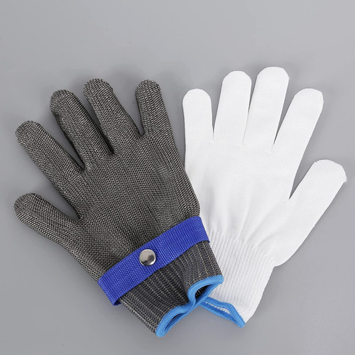 Guantes Resistentes A Los Cortes De Nivel 9, Malla De Acero