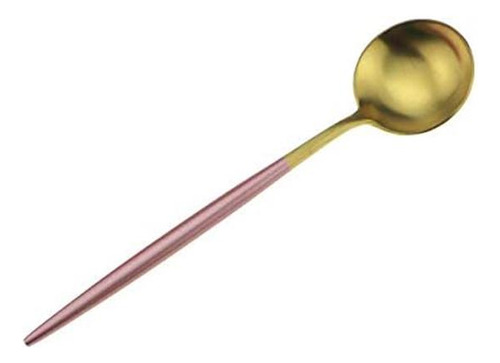 Gugrida Cubiertos De Oro Rosa, Juego De Vajilla De Acero Ino