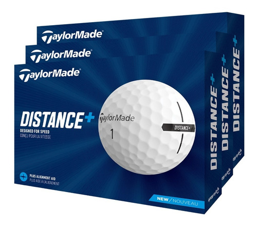 Imagen 1 de 8 de Kaddygolf Pelota Golf Taylormade Distance+ Promo 3x2 Docenas