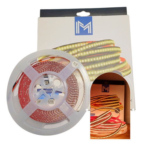 2835-240-06 - Fita Led 2835 240leds 12v 2700k 16w/m Rolo 5mt
