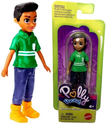 Mini Boneco Menino Nicolas Wells - Polly Pocket - Original