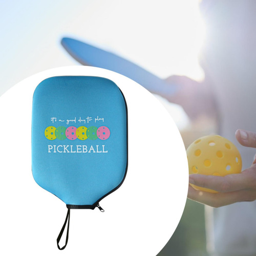Pickleball Paddle Capa Paddle Pouch Storage Azul Claro