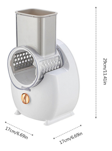 Rallador Eléctrico De Queso For Rebanar Verduras 3 En 1
