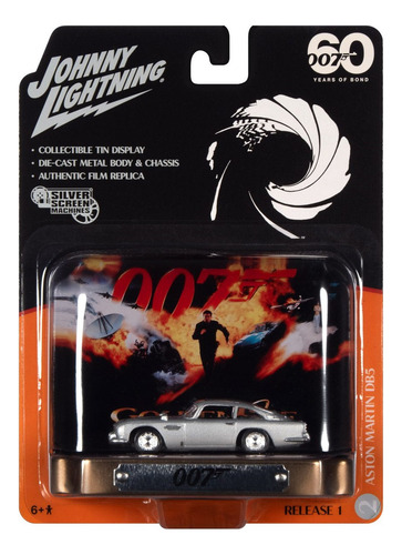 Aston Martin Db5 - 007 Goldeneye - 1/64 - Johnny Lightning