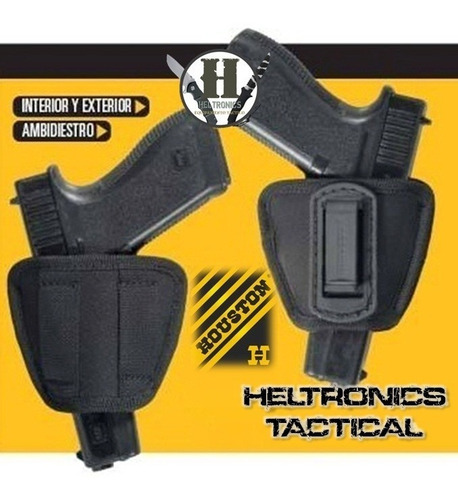 Imagen 3 de 4 de Pistolera Universal Ambidiestra Interna Externa 69us Houston