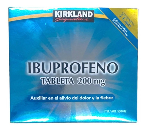 Kirkland Ibuprofeno Alivio Dolor Y Fiebre 200mg 100 Tabs